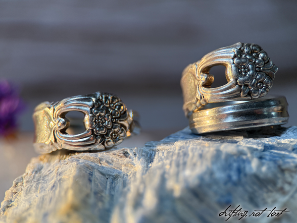 Vintage Spoon Ring - “Eternally Yours” 1941 Roger Bros. Silverware