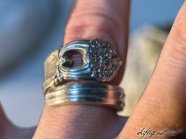 Vintage Spoon Ring - “Eternally Yours” 1941 Roger Bros. Silverware