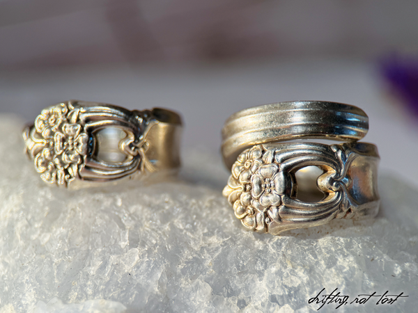 Vintage Spoon Ring - “Eternally Yours” 1941 Roger Bros. Silverware