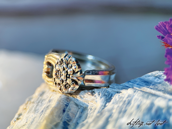 Vintage Spoon Ring - “Eternally Yours” 1941 Roger Bros. Silverware