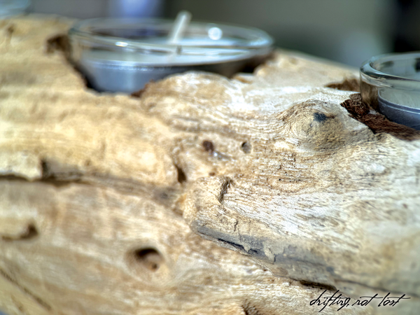Handmade Driftwood Candle Holder w/ Seashells