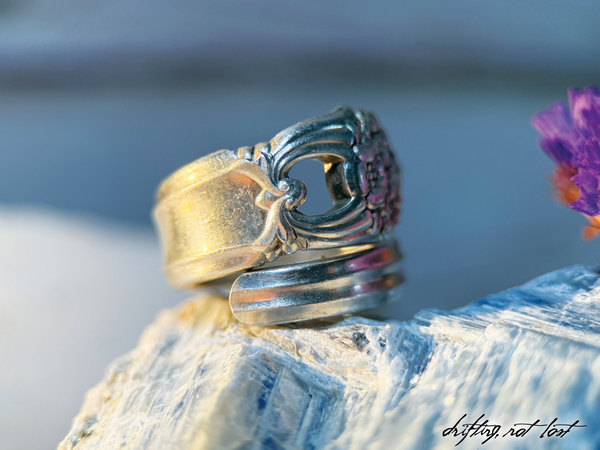 Vintage Spoon Ring - “Eternally Yours” 1941 Roger Bros. Silverware